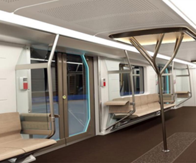 西门子-伦敦地铁座椅挡风板